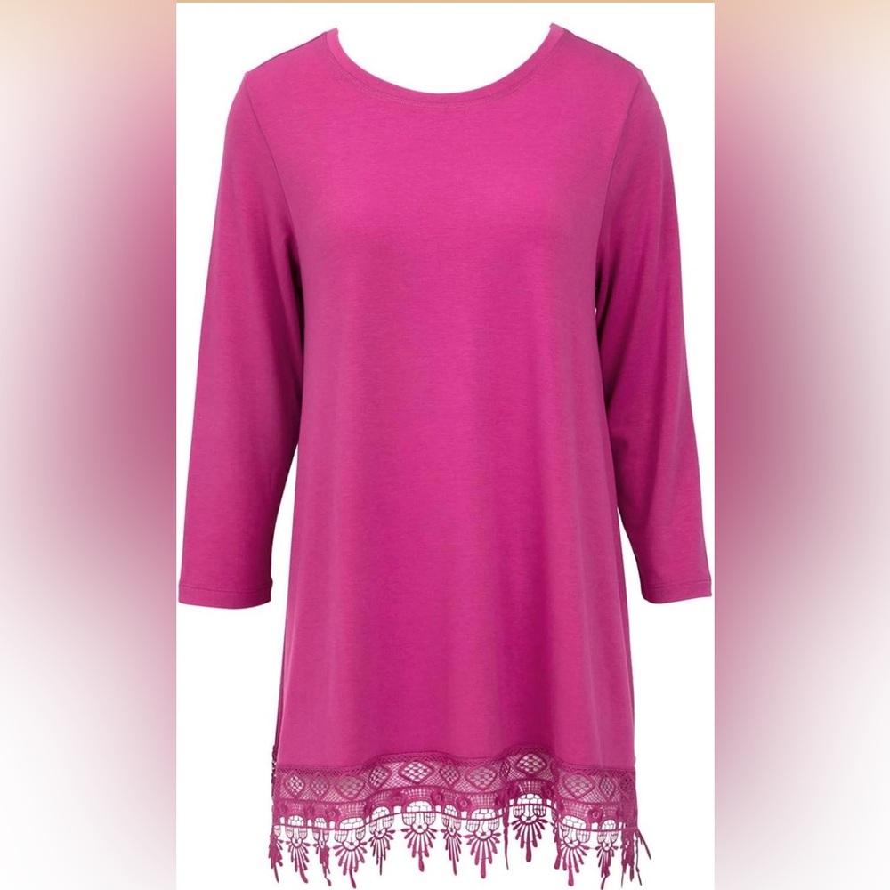 Mountain Mamas Lacey Essential Tunic in Berry Fresh, Size XXXL